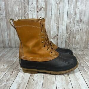 L.L. bean Bean Boots ) inch wtaeproro leather‎ duck boots women 9